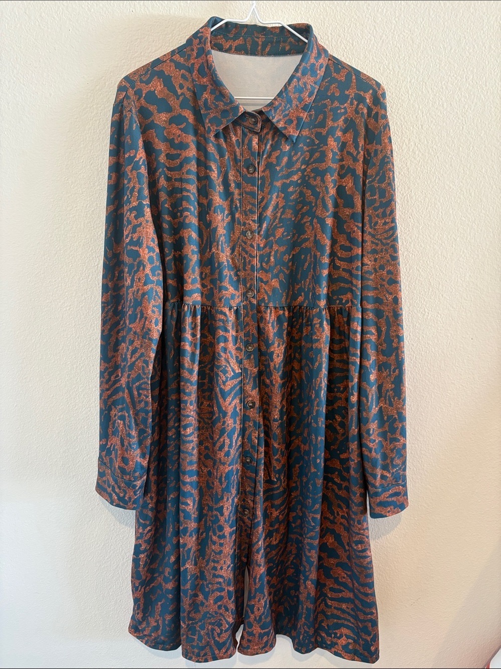 Navy blue dress with Coral 🪸